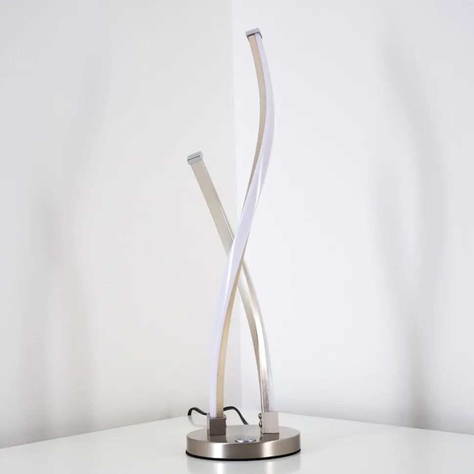 Lampe A Poser Tervo Led Nickel Mat, 2 Lumieres