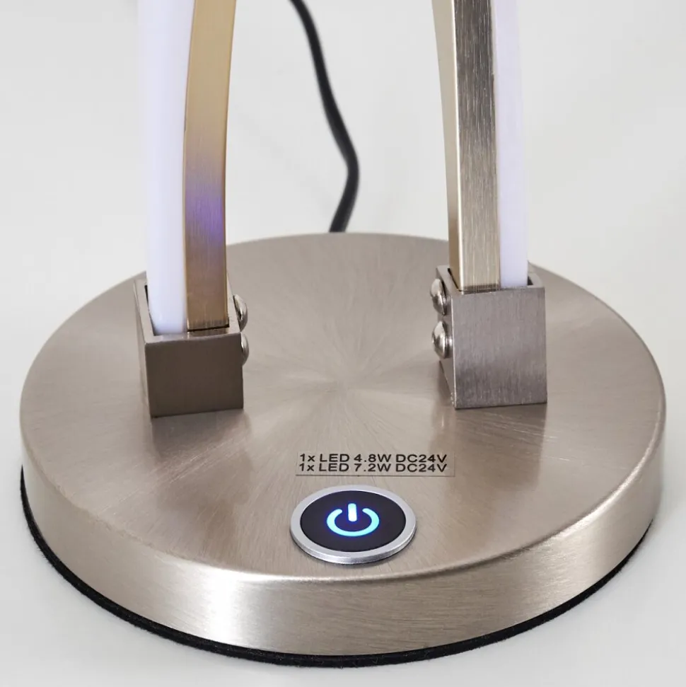 Lampe A Poser Tervo Led Nickel Mat, 2 Lumieres