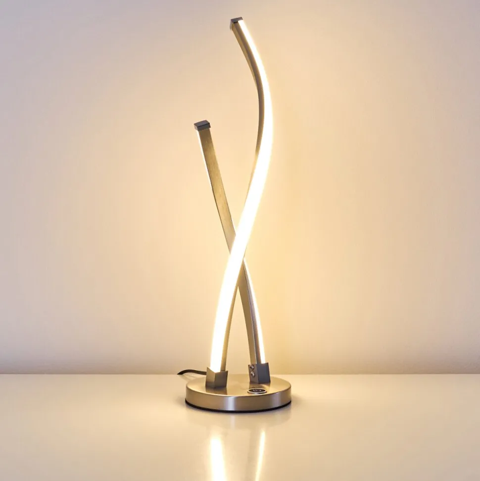 Lampe A Poser Tervo Led Nickel Mat, 2 Lumieres