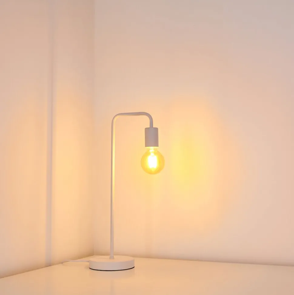 Lampe A Poser Valcolla Blanc, 1 Lumiere