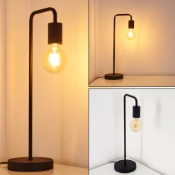 Lampe A Poser Valocolla Noir, 1 Lumiere