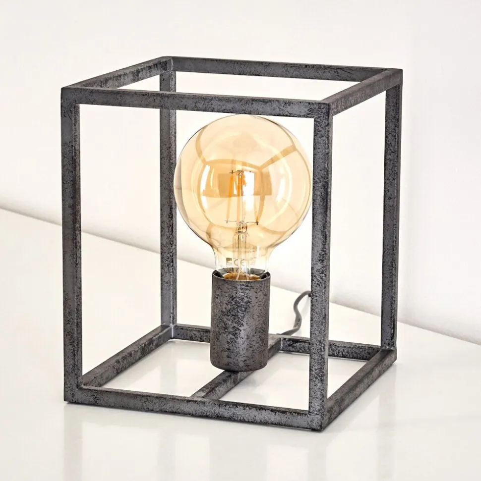 Lampe A Poser Voordorp Gris, Argente, 1 Lumiere