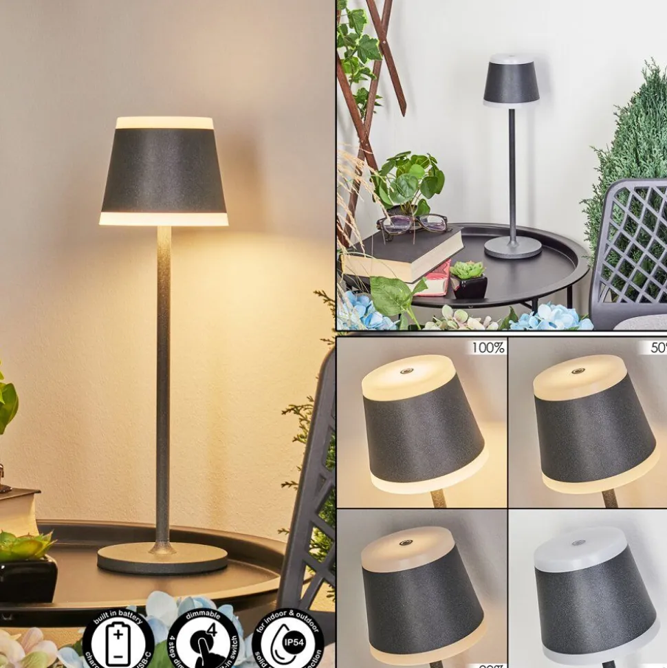 Lampe A Poser Walt Led Anthracite, 1 Lumiere