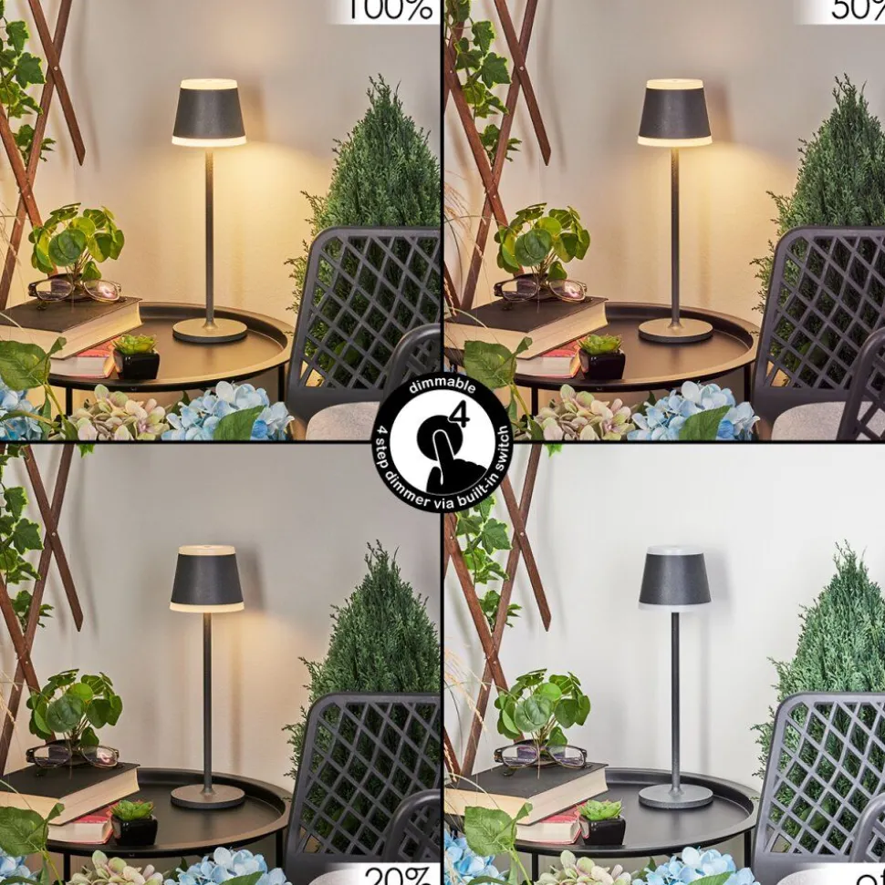 Lampe A Poser Walt Led Anthracite, 1 Lumiere