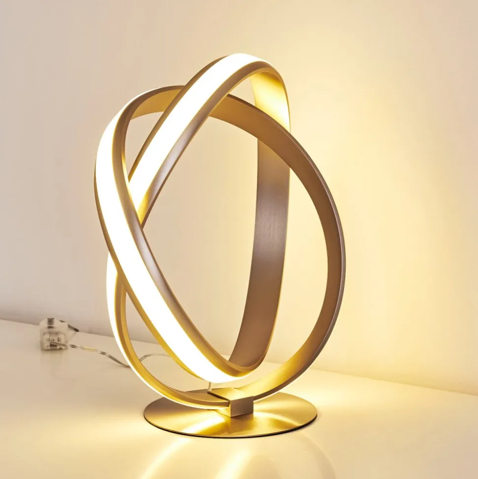 Lampe A Poser Woyens Led Nickel Mat, 1 Lumiere