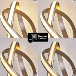 Lampe A Poser Woyens Led Nickel Mat, 1 Lumiere