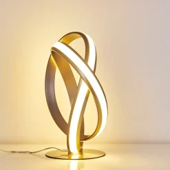 Lampe A Poser Woyens Led Nickel Mat, 1 Lumiere