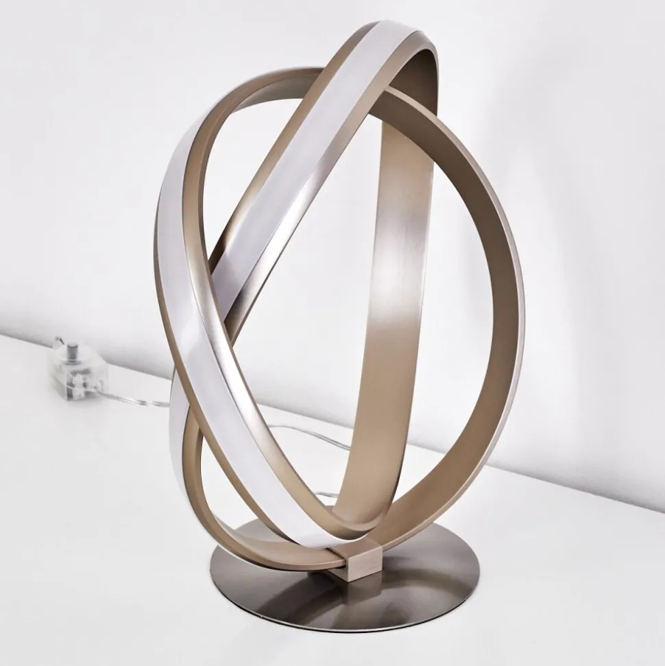 Lampe A Poser Woyens Led Nickel Mat, 1 Lumiere
