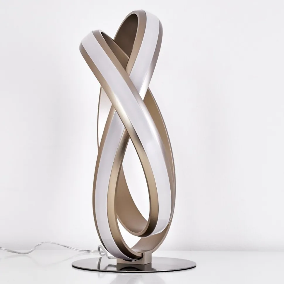 Lampe A Poser Woyens Led Nickel Mat, 1 Lumiere