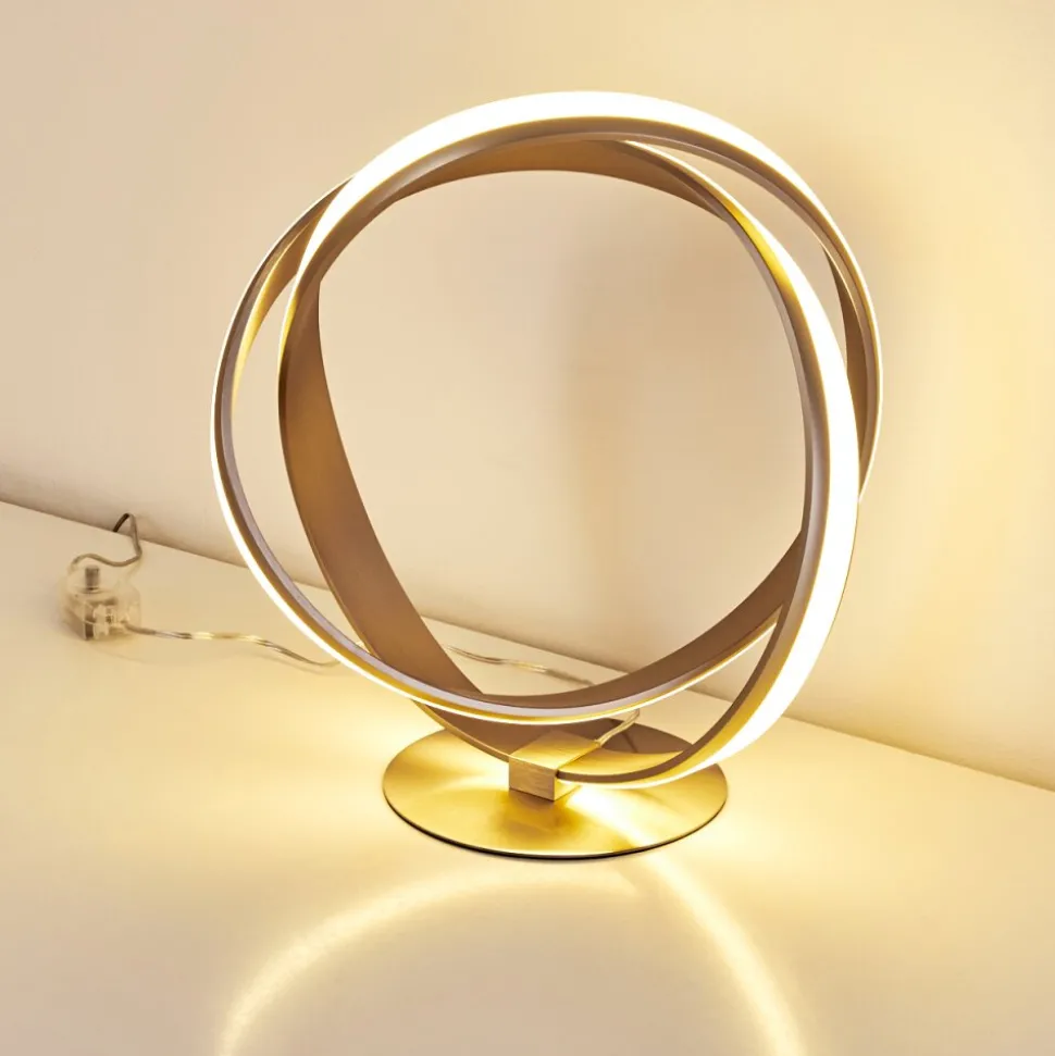 Lampe A Poser Woyens Led Nickel Mat, 1 Lumiere