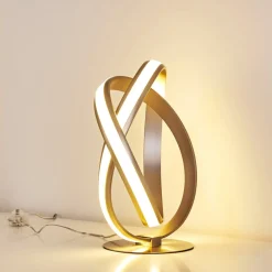 Lampe A Poser Woyens Led Nickel Mat, 1 Lumiere
