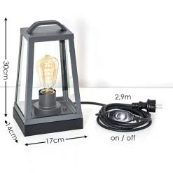 Lampe A Poser Zakopane Anthracite, 1 Lumiere