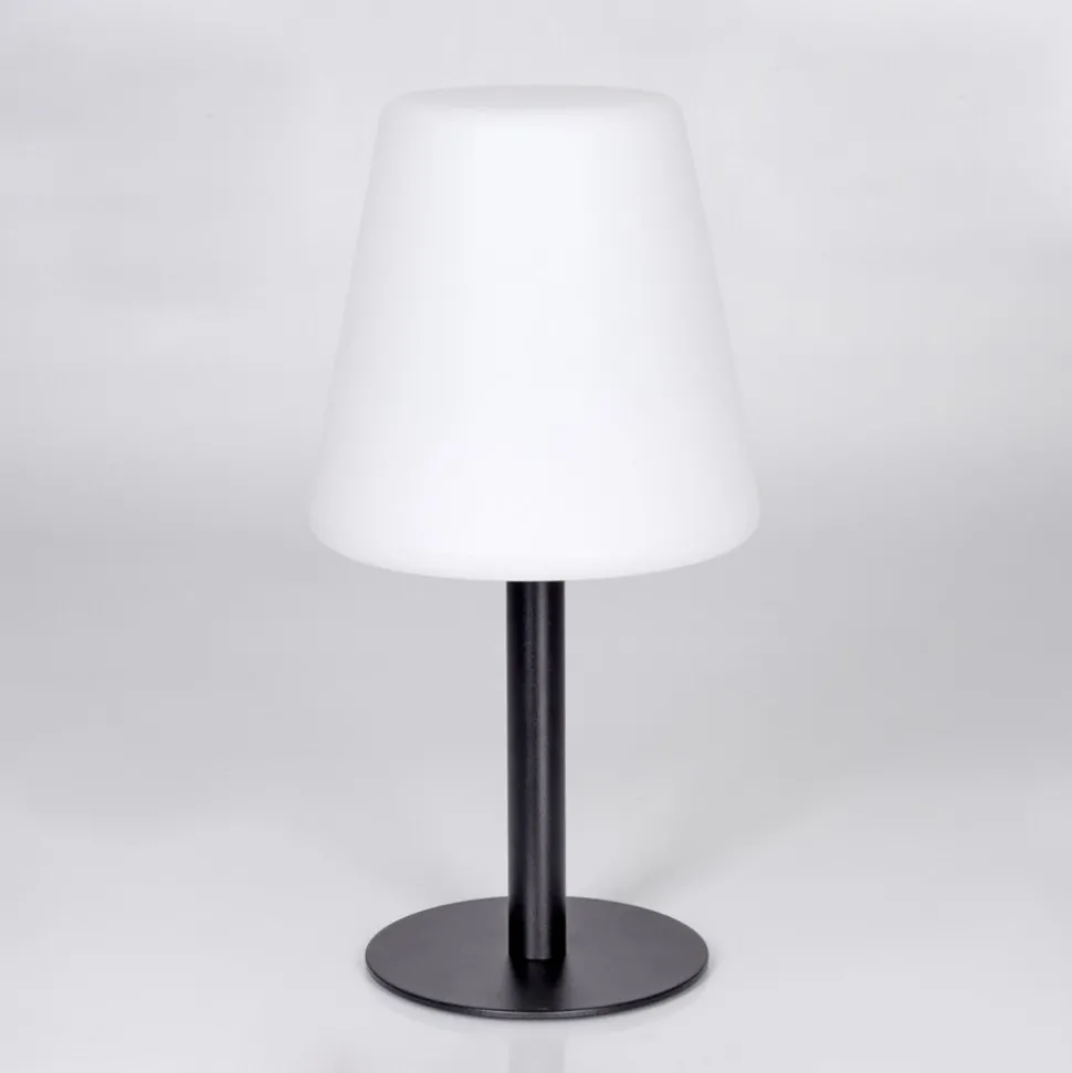 Lampe A Poser Zoume Solar Led Noir, 8 Lumieres, Changeur De Couleurs