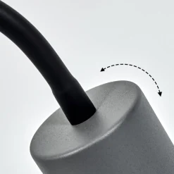 Lampe A Prise Electriquejavel Noir, 1 Lumiere