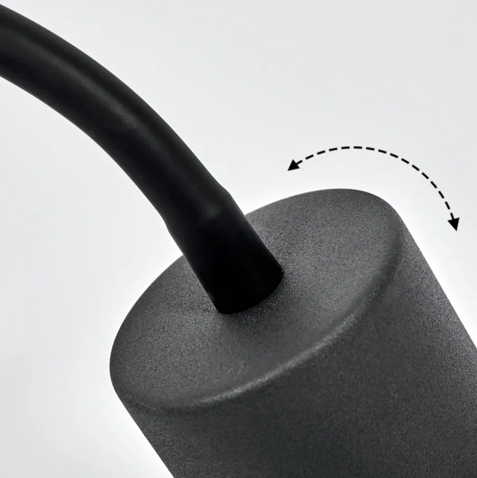 Lampe A Prise Electriquejavel Noir, 1 Lumiere