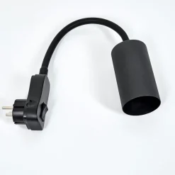 Lampe A Prise Electriquejavel Noir, 1 Lumiere