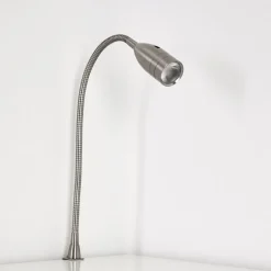Lampe De Chevet Alsea Led Nickel Mat, 1 Lumiere, Detecteur De Mouvement
