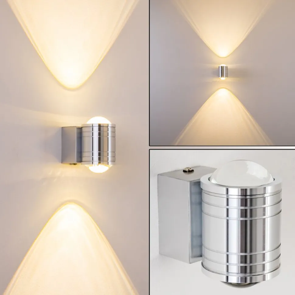 Lampe De Salle De Bain Florenz Led Aluminium, 2 Lumieres