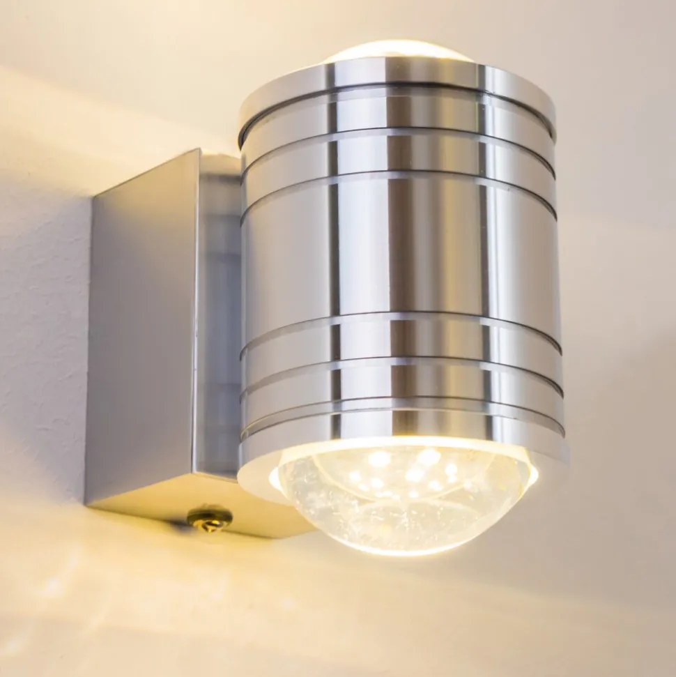 Lampe De Salle De Bain Florenz Led Aluminium, 2 Lumieres