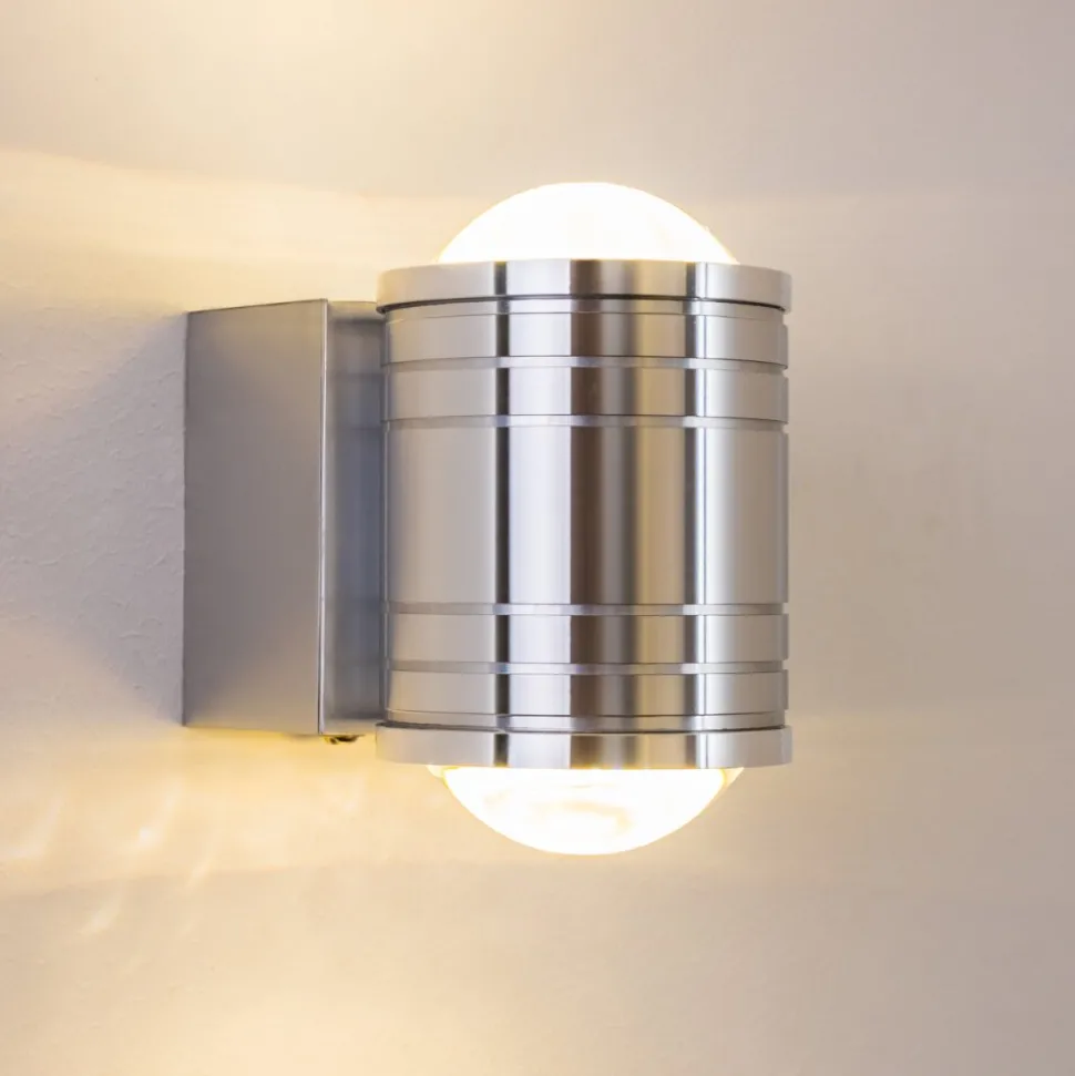 Lampe De Salle De Bain Florenz Led Aluminium, 2 Lumieres