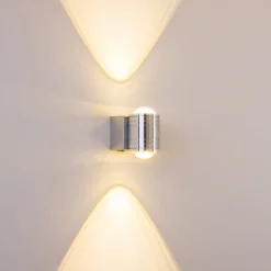 Lampe De Salle De Bain Florenz Led Aluminium, 2 Lumieres