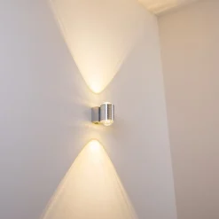 Lampe De Salle De Bain Florenz Led Aluminium, 2 Lumieres