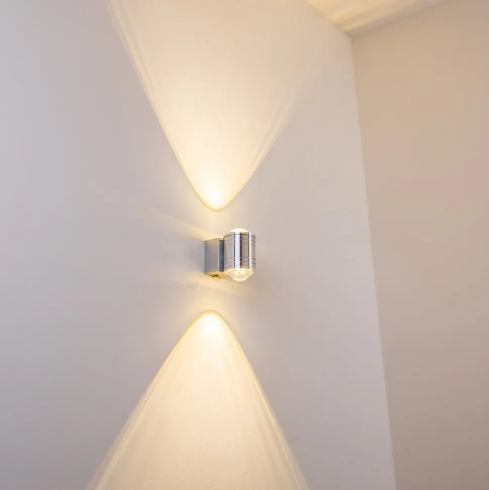 Lampe De Salle De Bain Florenz Led Aluminium, 2 Lumieres