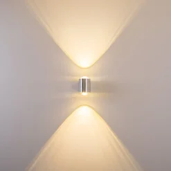 Lampe De Salle De Bain Florenz Led Aluminium, 2 Lumieres