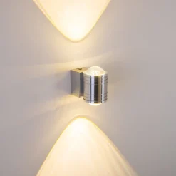 Lampe De Salle De Bain Florenz Led Aluminium, 2 Lumieres