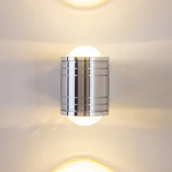 Lampe De Salle De Bain Florenz Led Aluminium, 2 Lumieres