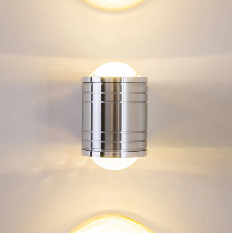 Lampe De Salle De Bain Florenz Led Aluminium, 2 Lumieres
