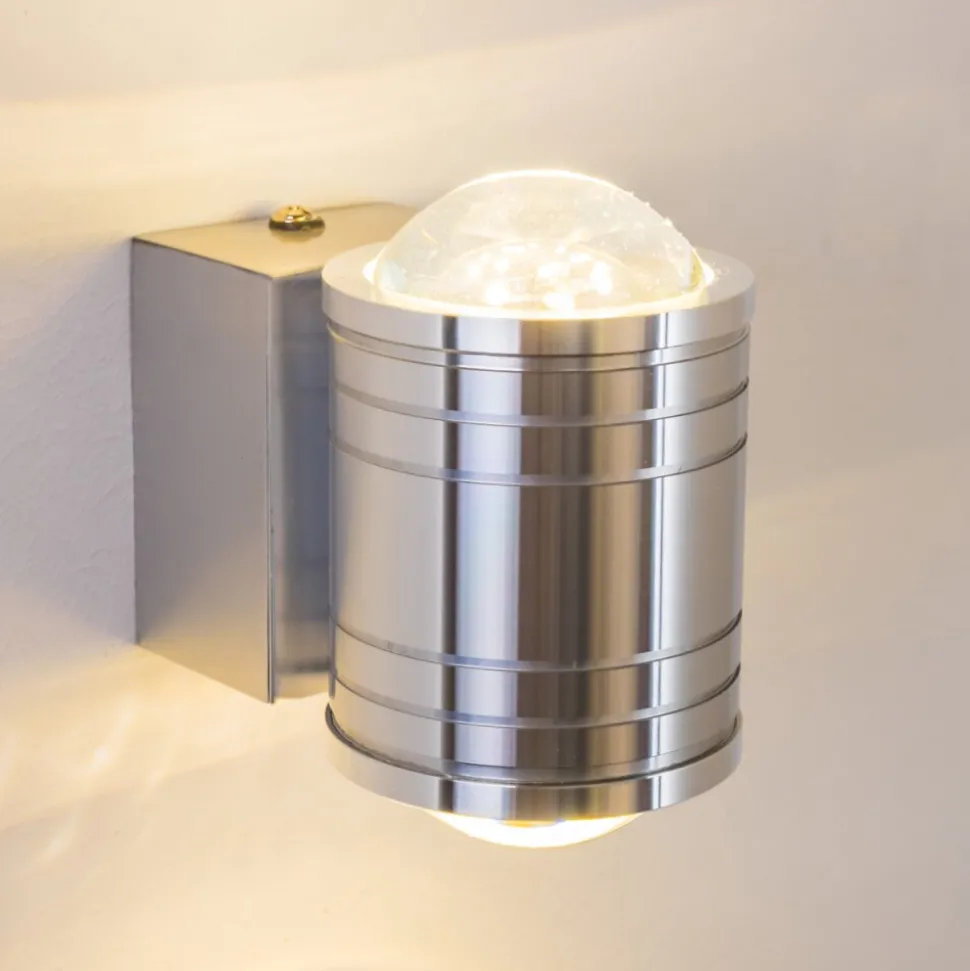 Lampe De Salle De Bain Florenz Led Aluminium, 2 Lumieres