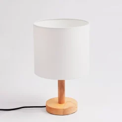 Lampe De Table Akrema Ecru, Noir, 1 Lumiere