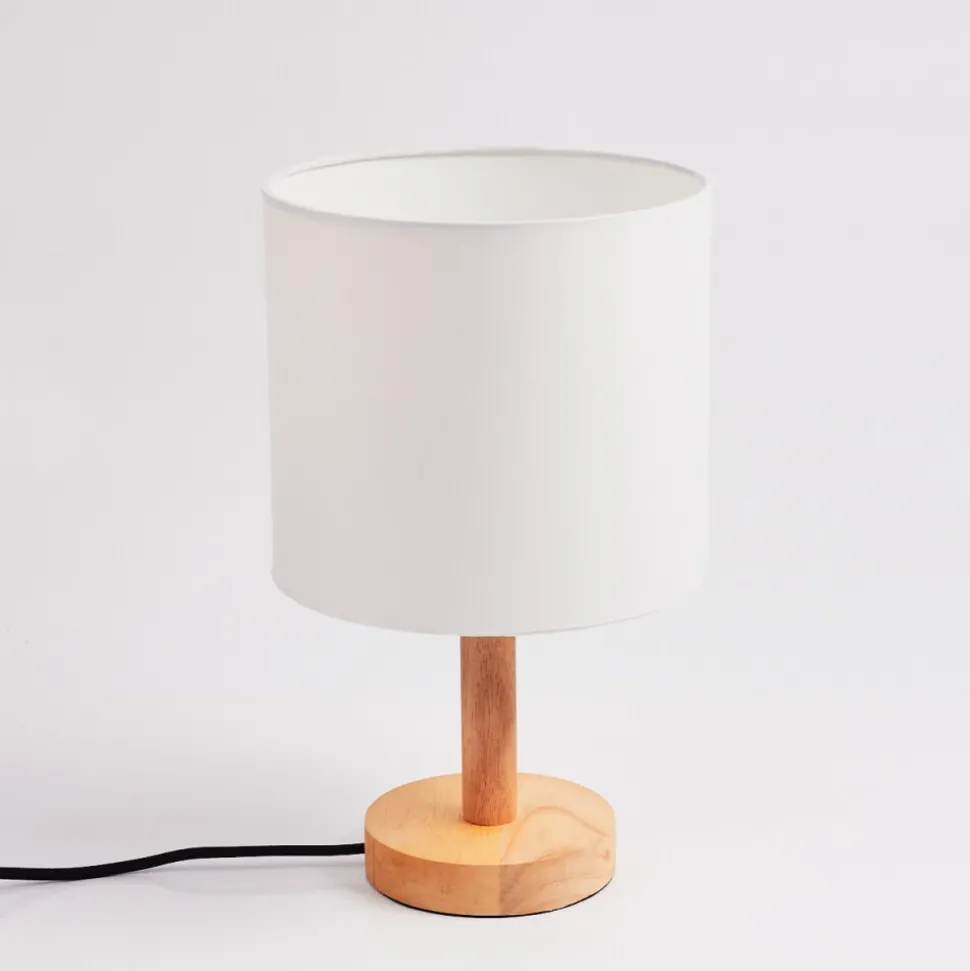 Lampe De Table Akrema Ecru, Noir, 1 Lumiere