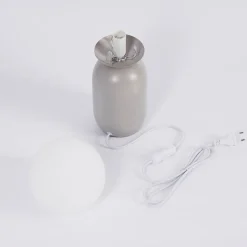 Lampe De Table Alolas Gris, 1 Lumiere