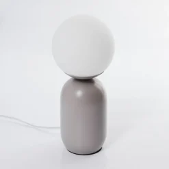 Lampe De Table Alolas Gris, 1 Lumiere