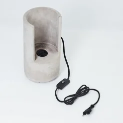 Lampe De Table Amite Gris, 1 Lumiere