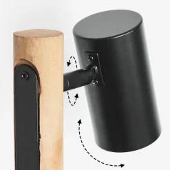 Lampe De Table Arbrentin Ecru, Noir, 1 Lumiere