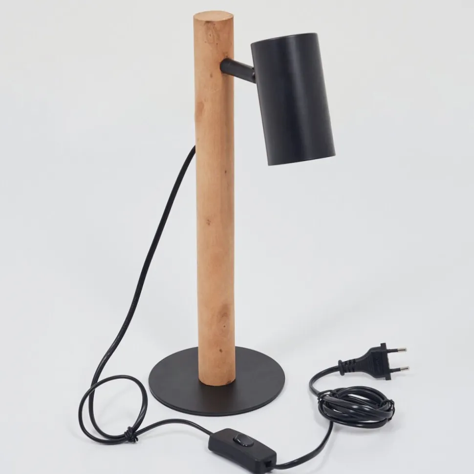 Lampe De Table Arbrentin Ecru, Noir, 1 Lumiere