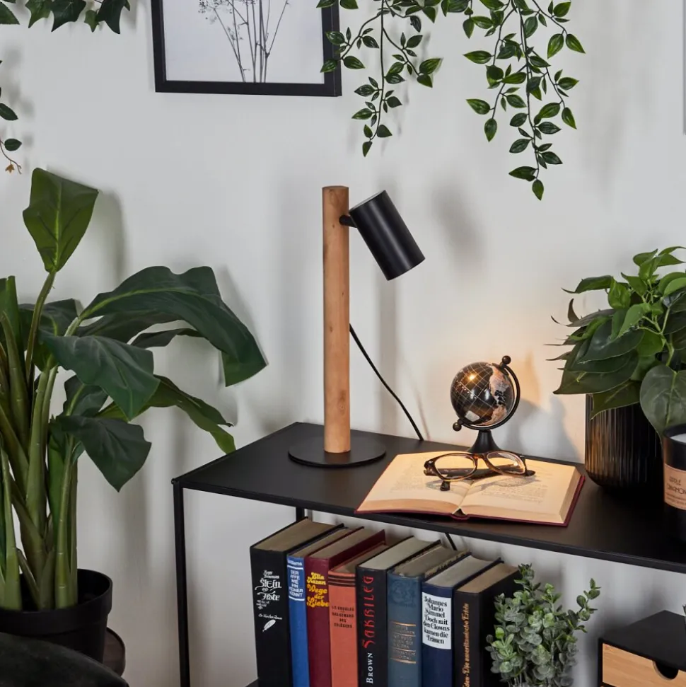 Lampe De Table Arbrentin Ecru, Noir, 1 Lumiere
