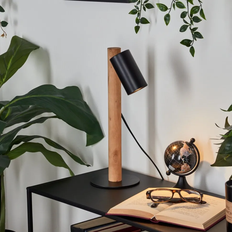 Lampe De Table Arbrentin Ecru, Noir, 1 Lumiere