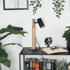 Lampe De Table Arbrentin Ecru, Noir, 1 Lumiere