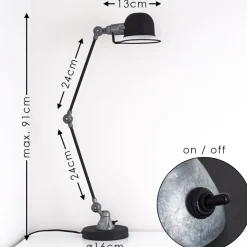 Lampe De Table Arild Noir, 1 Lumiere