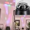 Lampe De Table Atabueira Led Noir, 1 Lumiere, Changeur De Couleurs