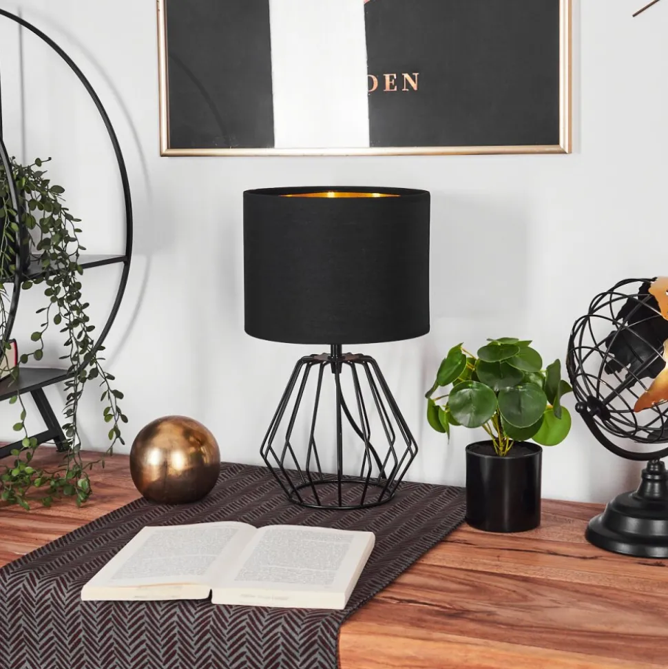 Lampe De Table Avon Noir, 1 Lumiere