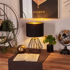 Lampe De Table Avon Noir, 1 Lumiere