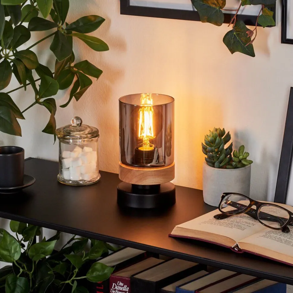 Lampe De Table Azinhalinho Ecru, Noir, 1 Lumiere