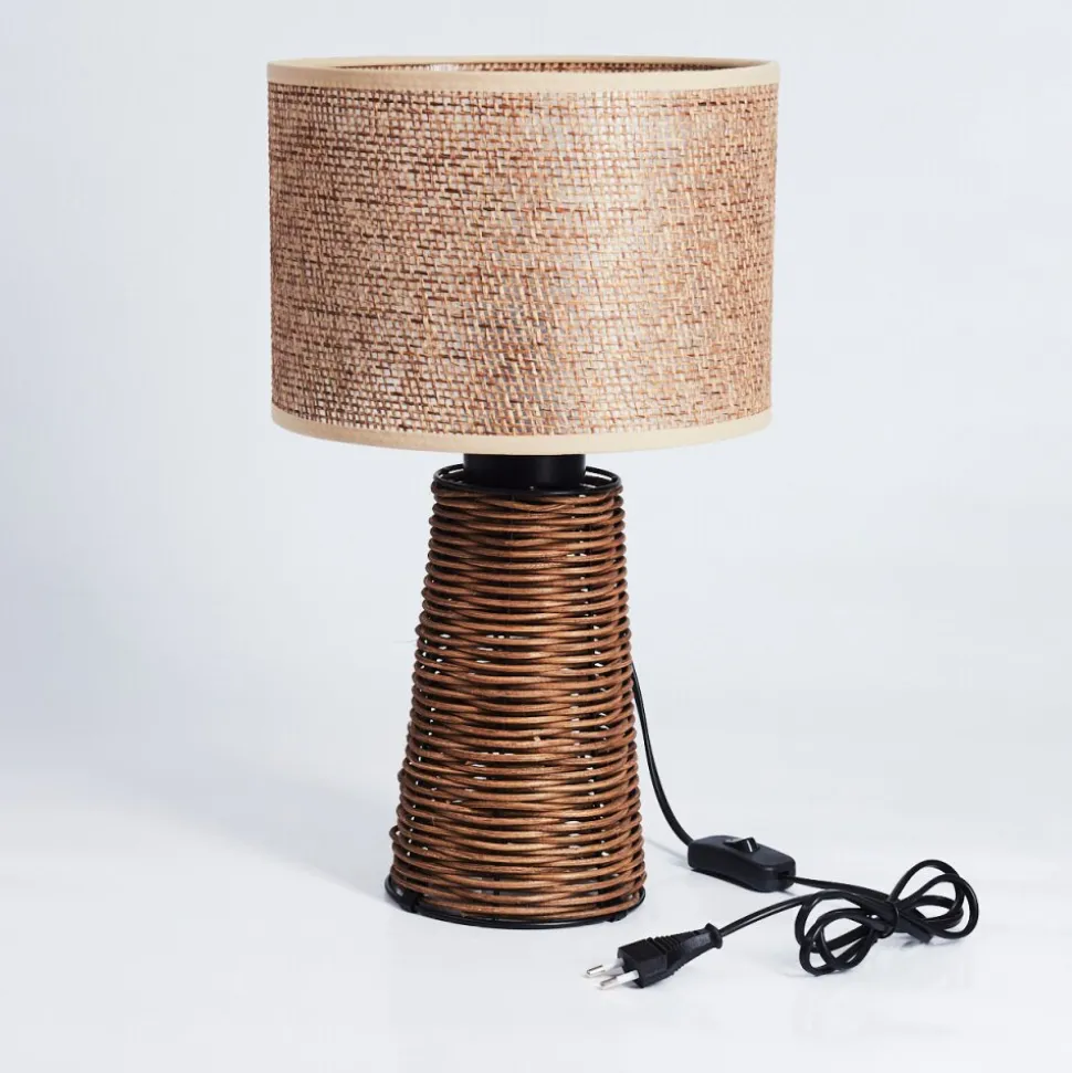 Lampe De Table Balifoudray Ecru, Noir, 1 Lumiere