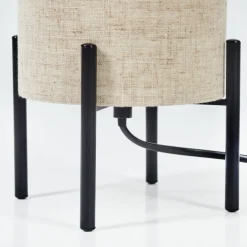 Lampe De Table Baranque Noir, 1 Lumiere