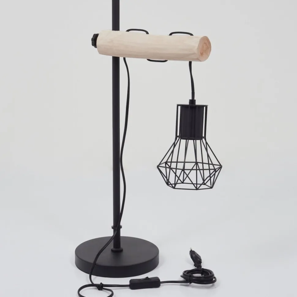 Lampe De Table Bardhaman Ecru, Noir, 1 Lumiere